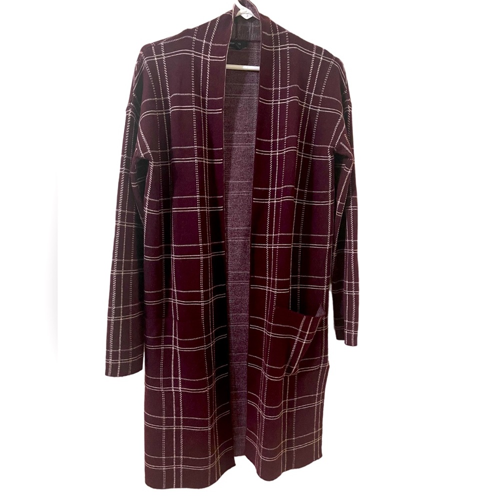Plaid Long Cardigan